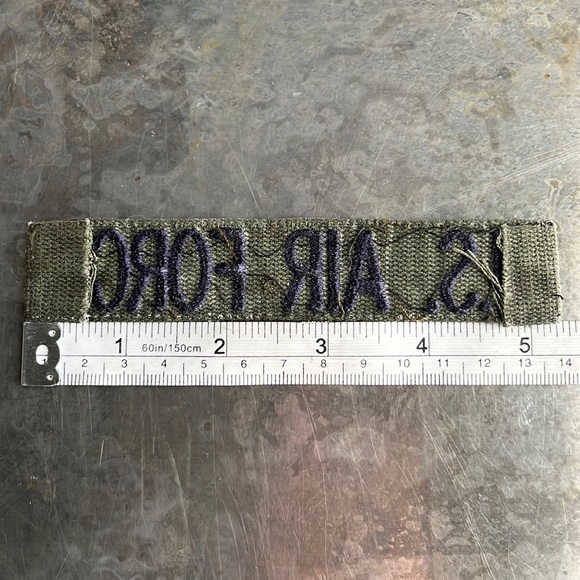 U.S. AIR FORCE embroidered tape patch - Vintage - Picture 10 of 10